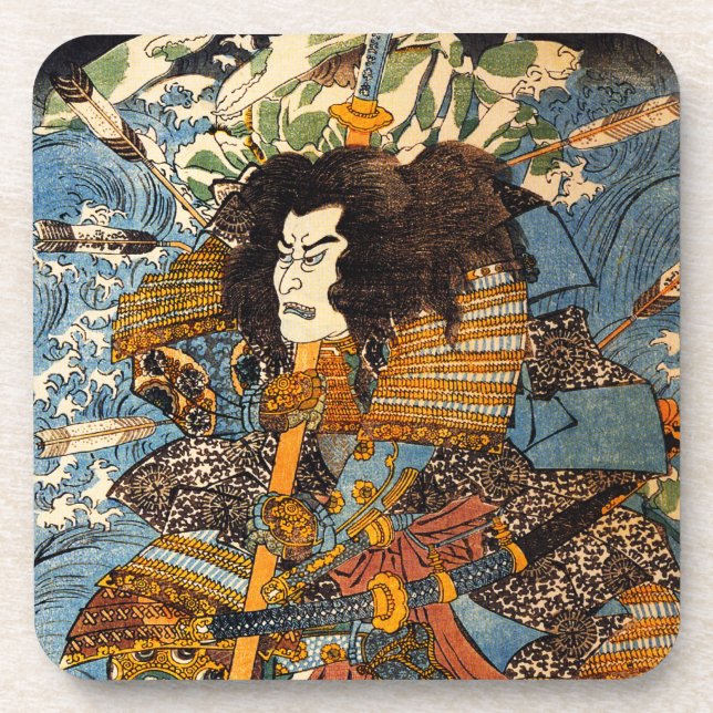 Kuniyoshi Samurai Coasters (Front)
