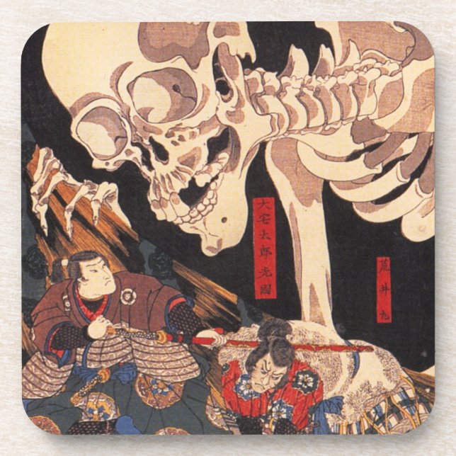 Kuniyoshi Skeleton Coasters (Front)