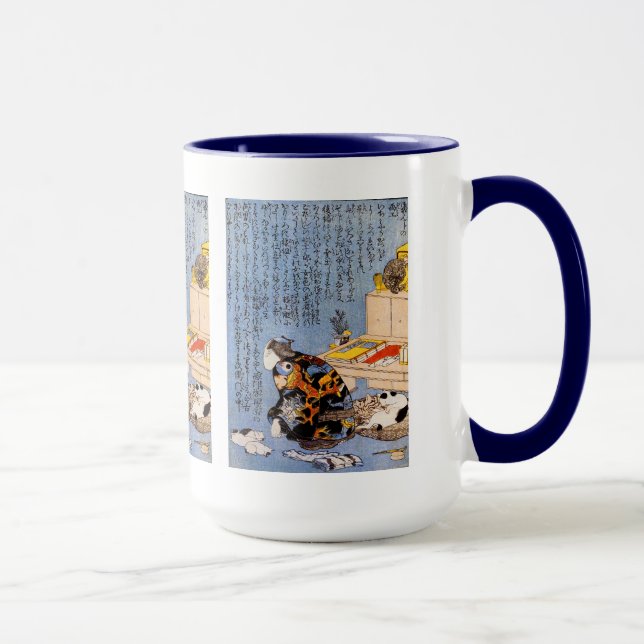 Kuniyoshi Utagawa (self-portrait) Mug (Right)
