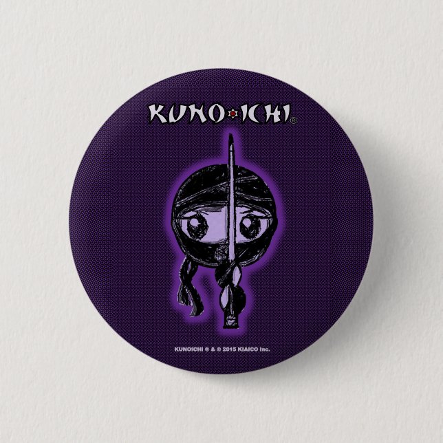 KUNOICHI Purple Button (Front)