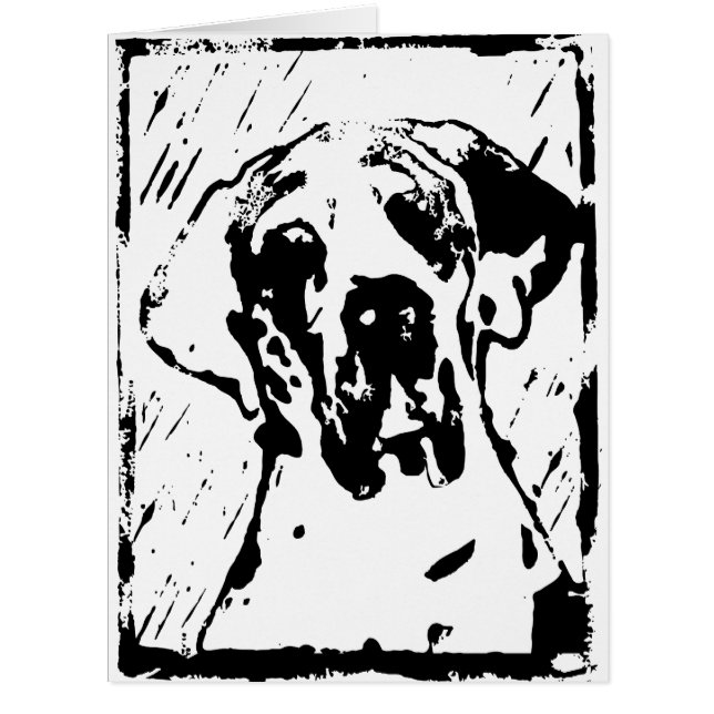 Künstler Doggen Karte (Front)