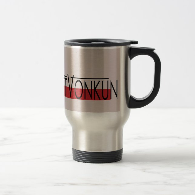 KunstVonkun stainless steel mug (Right)