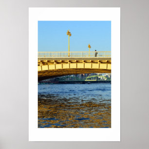 Kuramae Bridge: Sumida River, Tokyo Poster