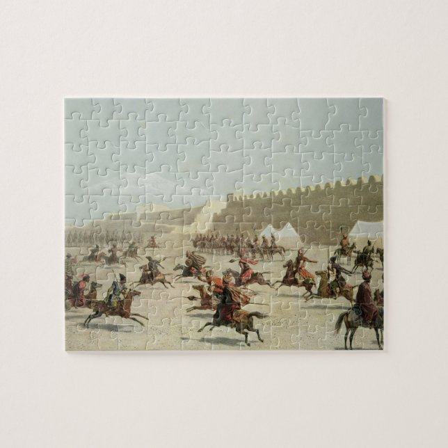 Kurdish and Tatar Warriors at Sadar Abbat, Armenia Jigsaw Puzzle (Horizontal)