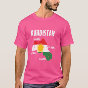 Kurdish Kurdistan Newroz Kurdish Flag Her Biji Kur T-Shirt