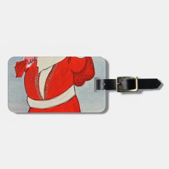 Kurdish Santa Luggage Tag (Front Horizontal)