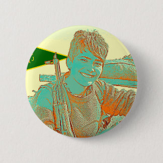 Kurdish YPJ Fighter 3 art 2 6 Cm Round Badge