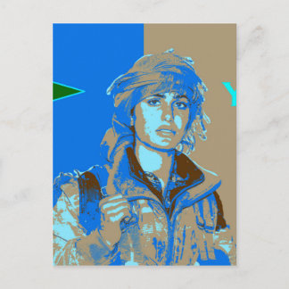 Kurdish YPJ Fighter art 3 Postcard