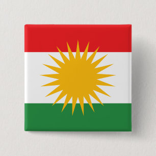 kurdistan 15 cm square badge