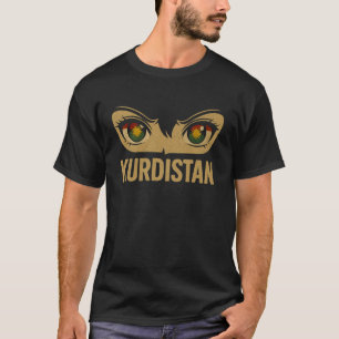 Kurdistan Eyes Design Kurdish Identity Art T-Shirt