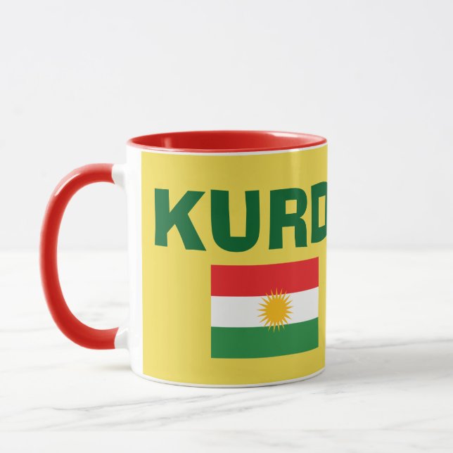 Kurdistan Flag Coffee Mug (Left)