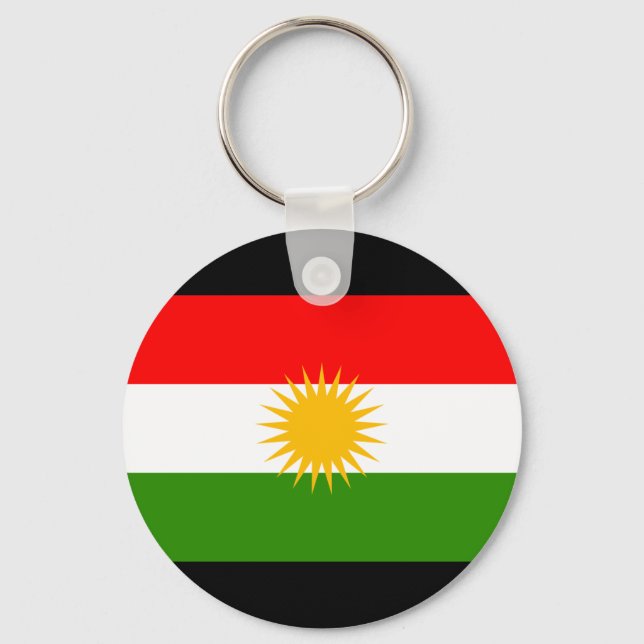 Kurdistan Flag Key Ring (Front)
