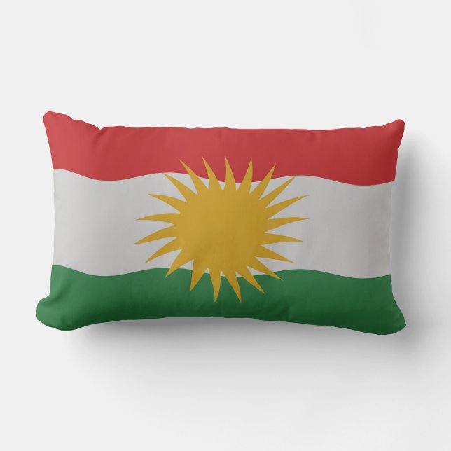 Kurdistan flag lumbar cushion (Front)