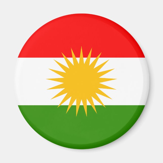 Kurdistan Flag Magnet (Front)