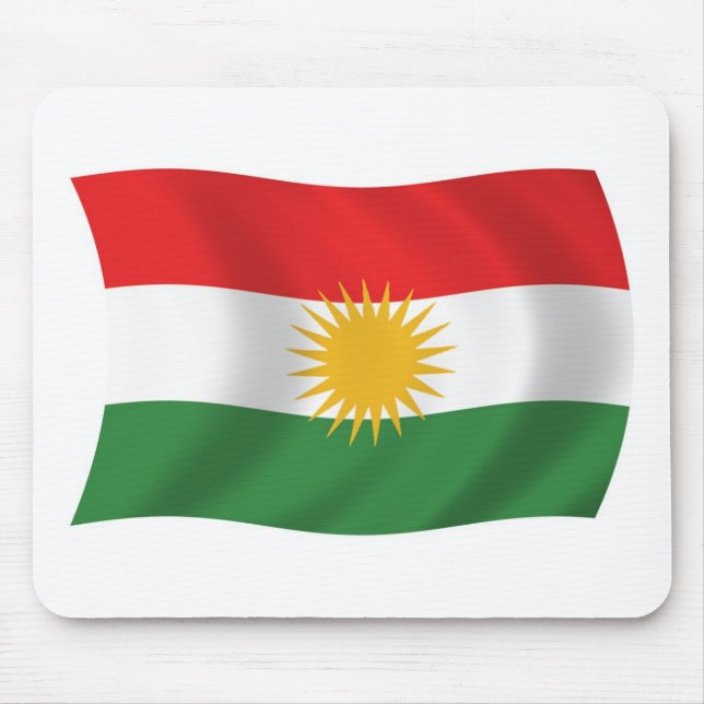 Kurdistan Flag Mousepad (Front)