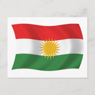 Kurdistan Flag Postcard