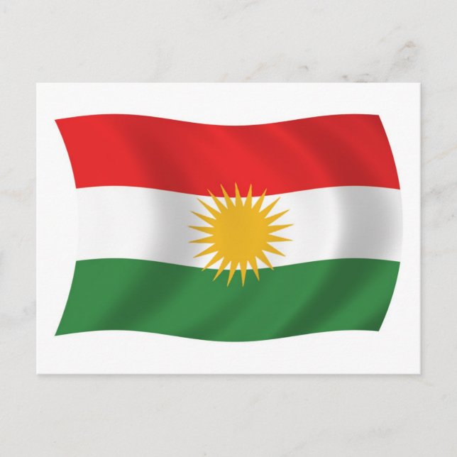 Kurdistan Flag Postcard (Front)