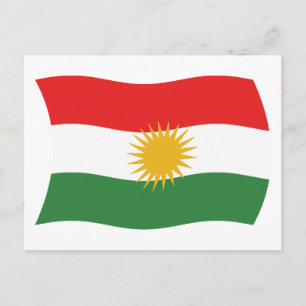 Kurdistan Flag Postcard