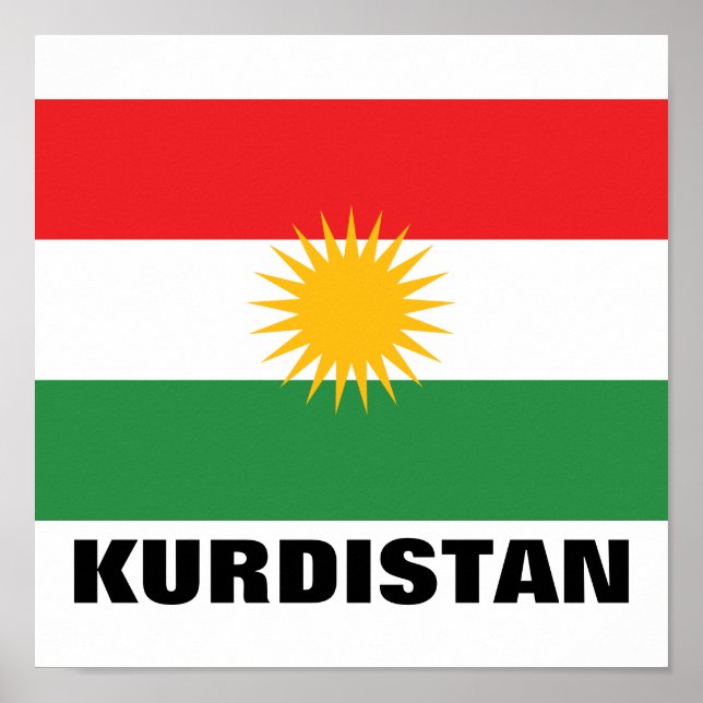 Kurdistan Flag Poster (Front)