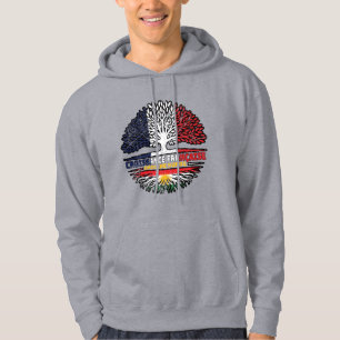 Kurdistan Kurdish French France Tree Roots Flag Hoodie