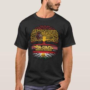 Kurdistan Kurdish Spain Spanish Tree Roots Flag T-Shirt