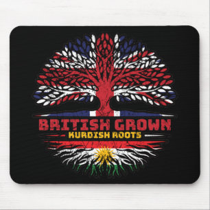 Kurdistan Kurdish Uk United Kingdom British Tree Mouse Pad