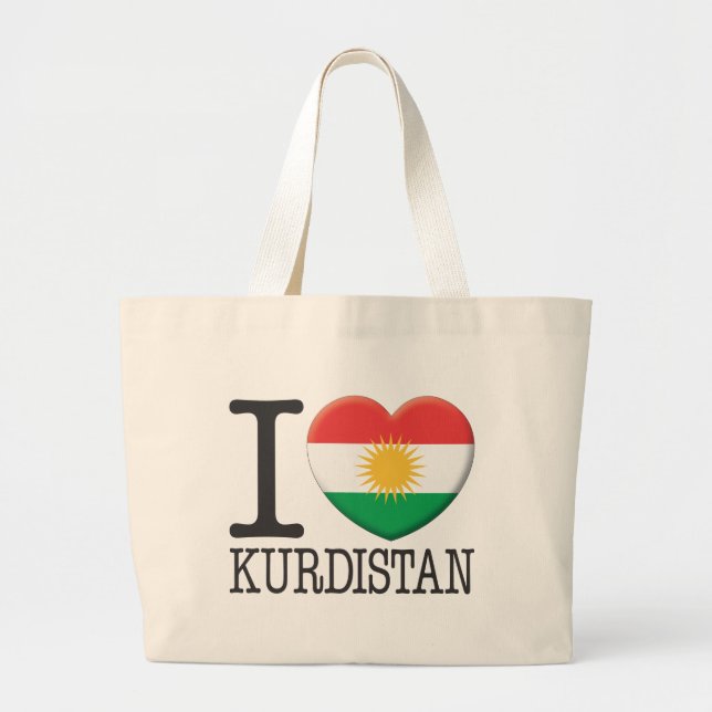 Kurdistan Large Tote Bag (Front)