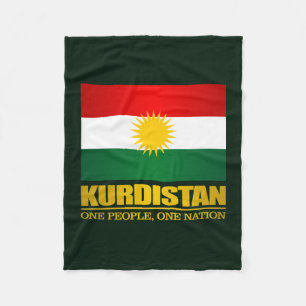 Kurdistan (One People, One Nation) Fleece Blanket