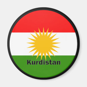 Kurdistan Roundel quality Flag Magnet
