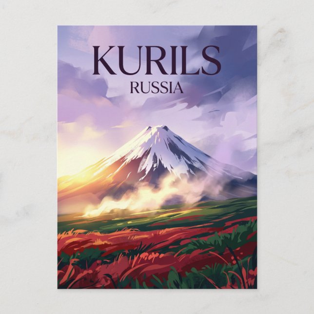 Kurils National Park Russia Postcard (Front)