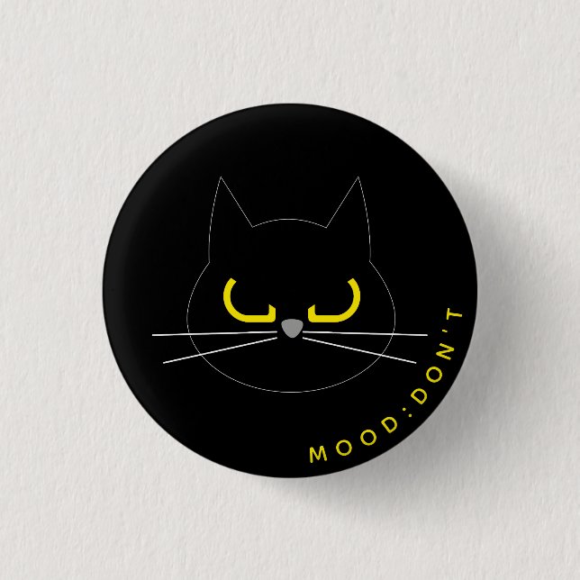Kuro Catto Badge – Mood: Don’t (Front)