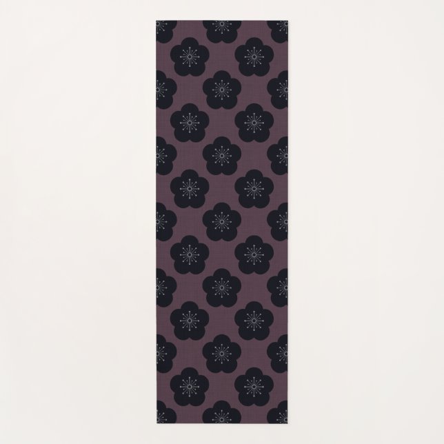 KURO UME - Bold-Bordeaux Yoga Mat (Front)