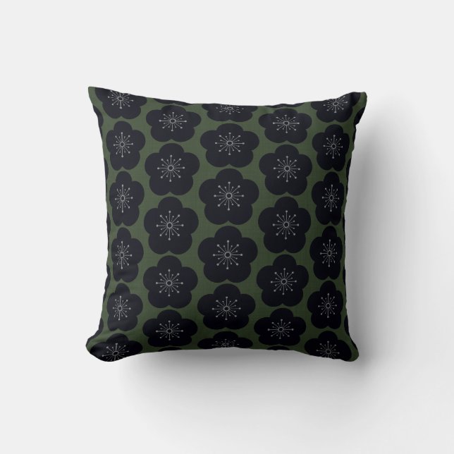 KURO UME - Seamless - Khaki Cushion (Front)