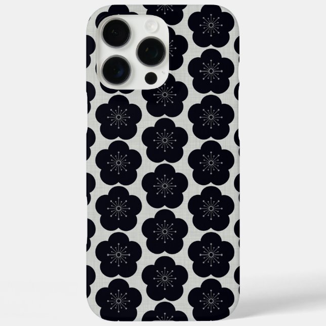 KURO UME - Seamless - White Case-Mate iPhone Case (Back)
