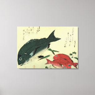 Kurodai & Akadai - Hiroshige's Japanese Fish Print