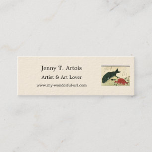 Kurodai & Akadai - Hiroshige's Japanese Fish Print Mini Business Card