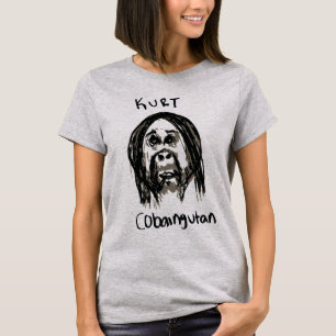  Kurt Cobain Hand Drawn Grungy T-Shirt