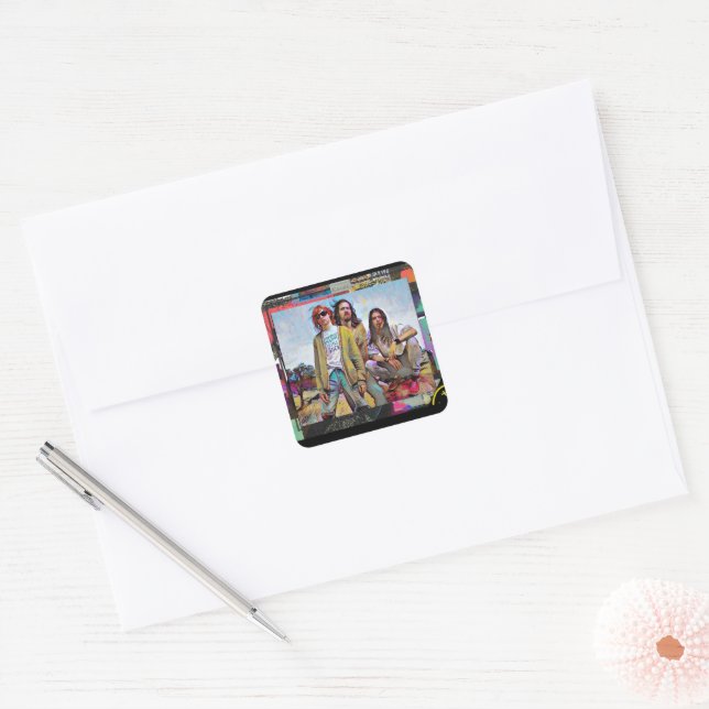 Kurt, Dave & Chris  Square Sticker (Envelope)