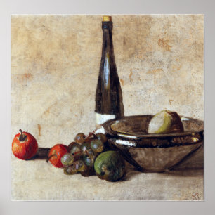 Kurt Schwitters Still Life with Wine Bottle Poster