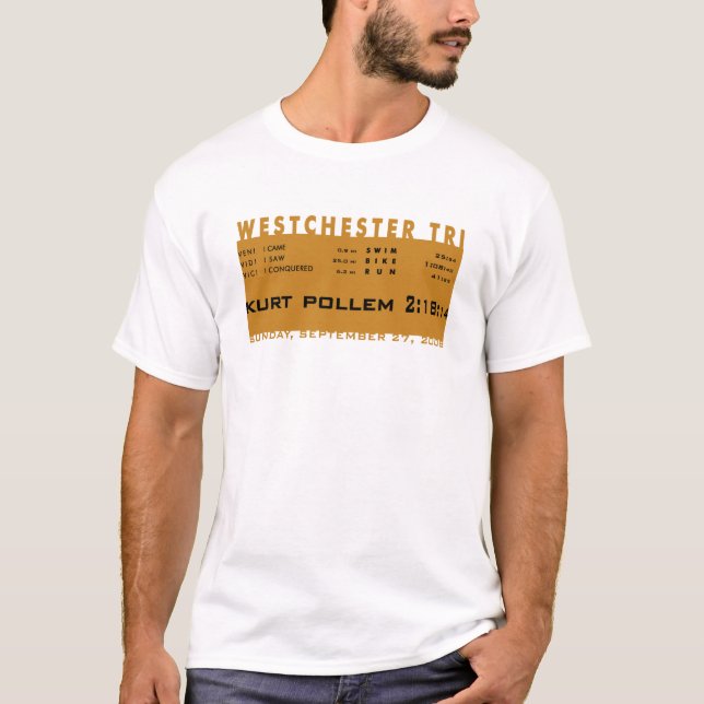 Kurt: Westchester Triathlon - Customised T-Shirt (Front)