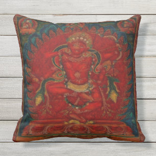 Kurukulla from Tibetan Buddhism Cushion