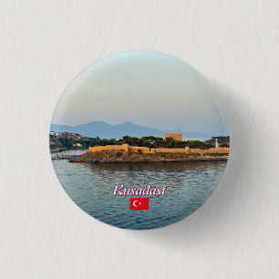 Kusadasi coast in Turkey 3 Cm Round Badge