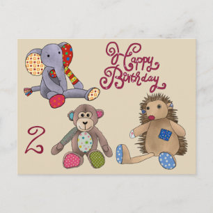 Kuscheltiere Postcard