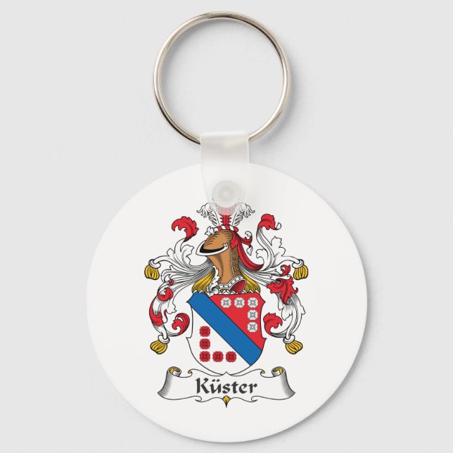 Kuster Family Crest Key Ring (Front)