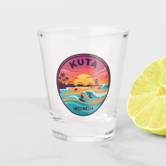 Kuta Beach Indonesia Shot Glass (Front)