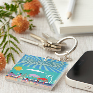 Kuta Bliss: Square Bali Magnet Key Ring