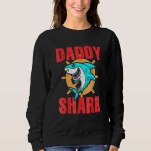 Kute Shark Daddy Papa Father Day Sweatshirt