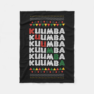 Kuumba Kwanzaa Principle African American Holiday  Fleece Blanket