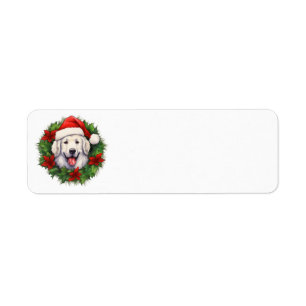 Kuvasz Christmas Wreath