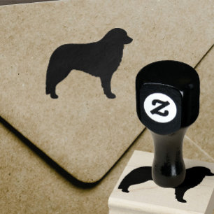 Kuvasz Dog Breed Silhouette Rubber Stamp